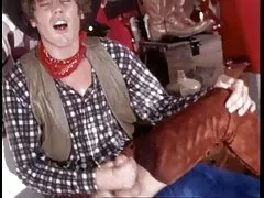Vintage stor kuk cowboy fyller hårig flicka röv hål (camaster)