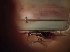 Håriga hustru i sovrummet (dolda cam)